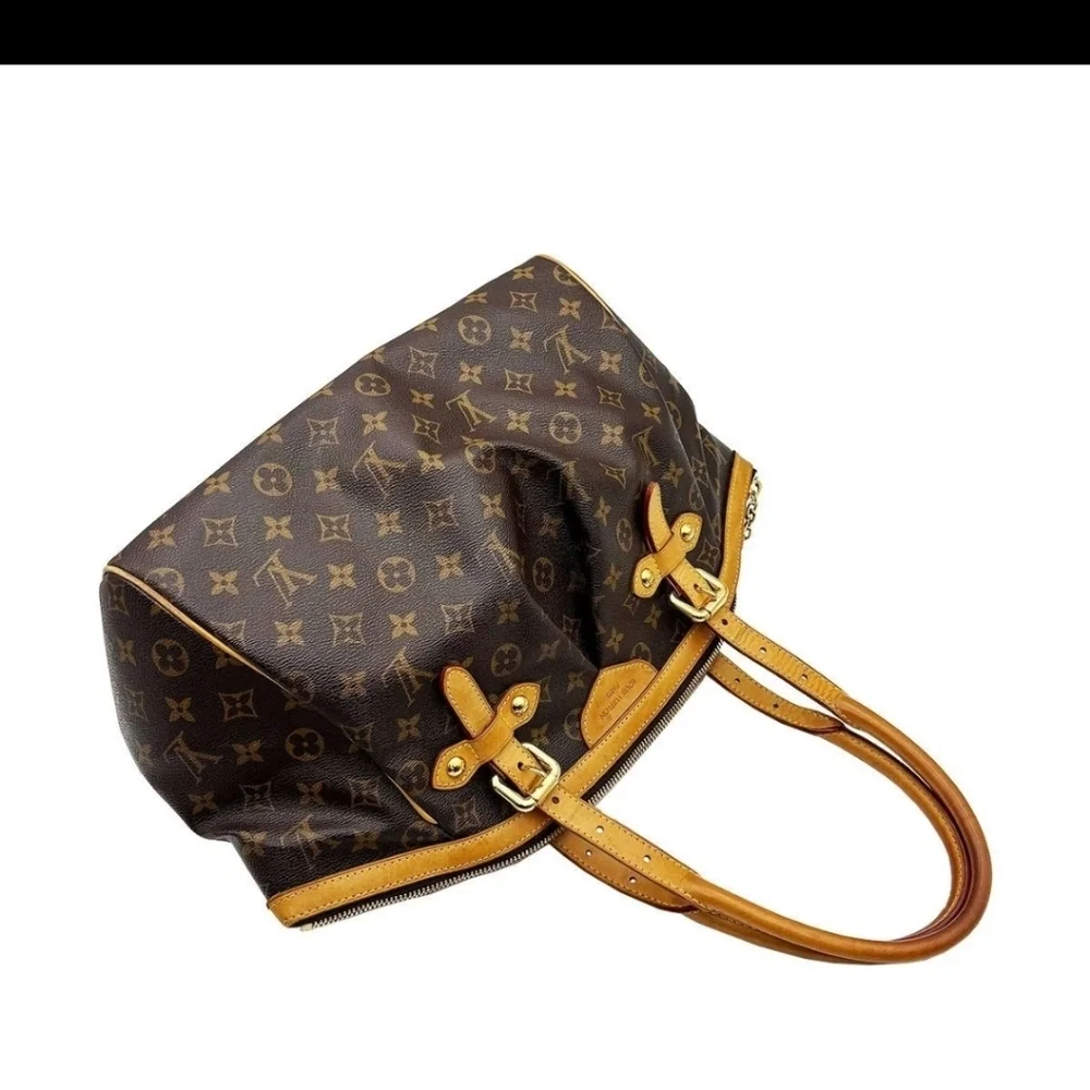 Louis Vuitton Brown and Tan Monogram Shoulder Bag